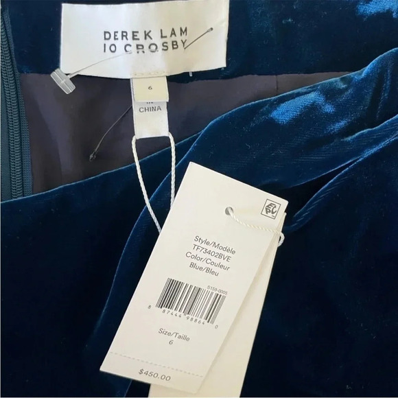 10 Crosby Derek Lam velour drape mini skirt - Picture 10 of 13